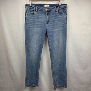 Kut From The Kloth Reese Ankle Straight Leg Jeans Size 14